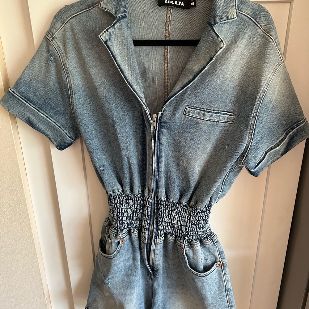 Jean Jump suit- lovers and friends size medium